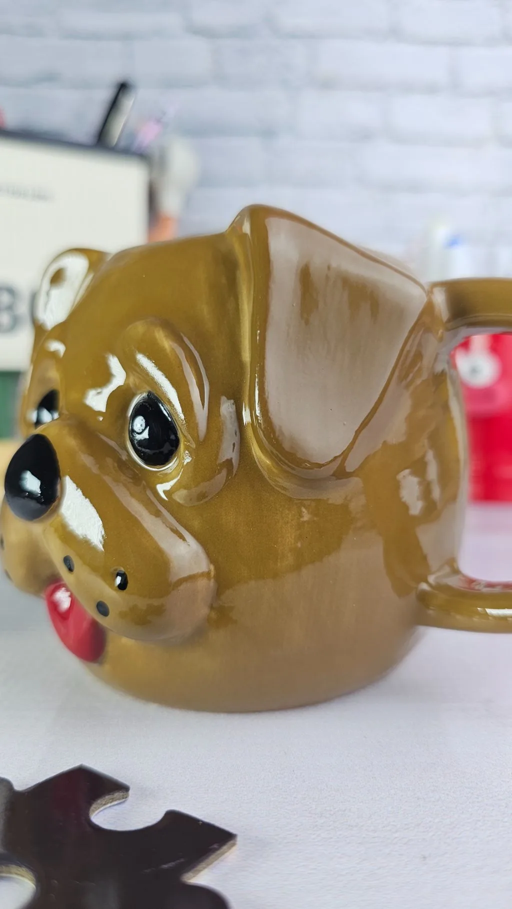 3d ceramic dog mug
