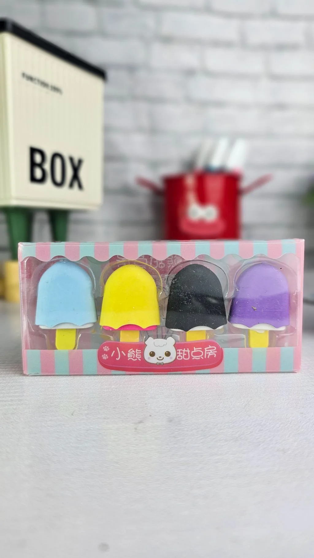 Lollipop/donut/popsicle  Themed erasers/rubber
