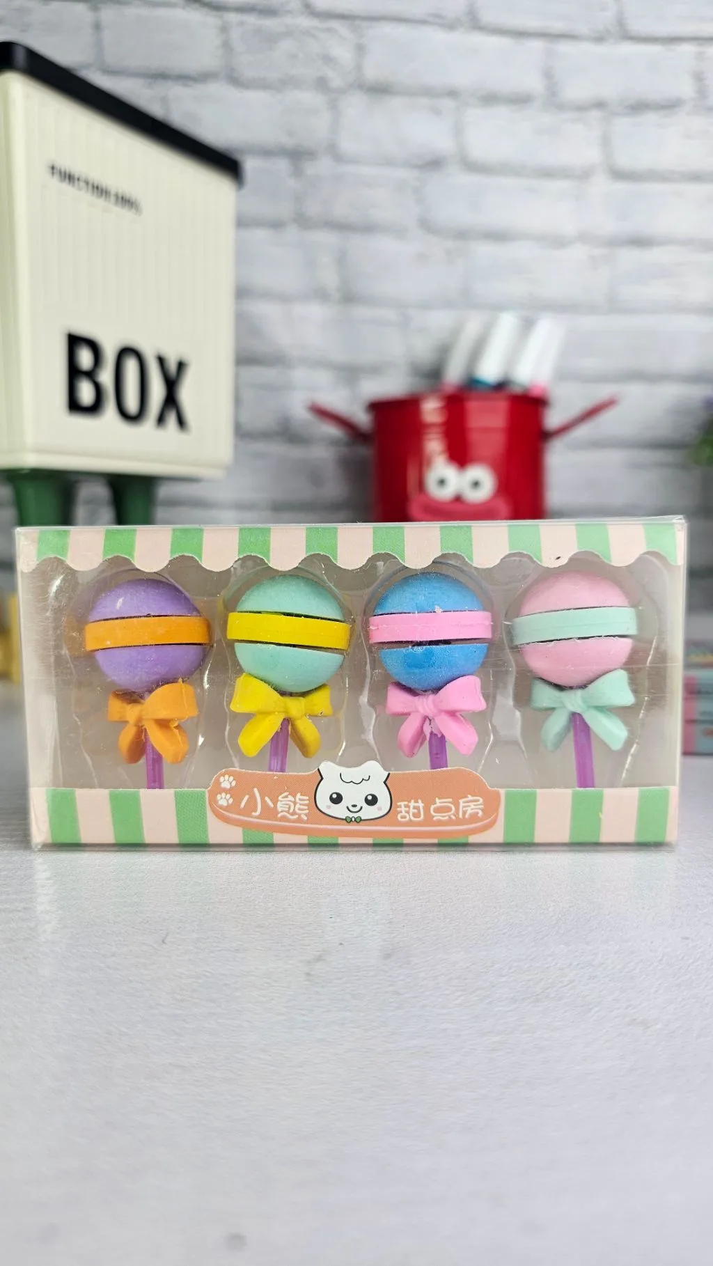 Lollipop/donut/popsicle  Themed erasers/rubber
