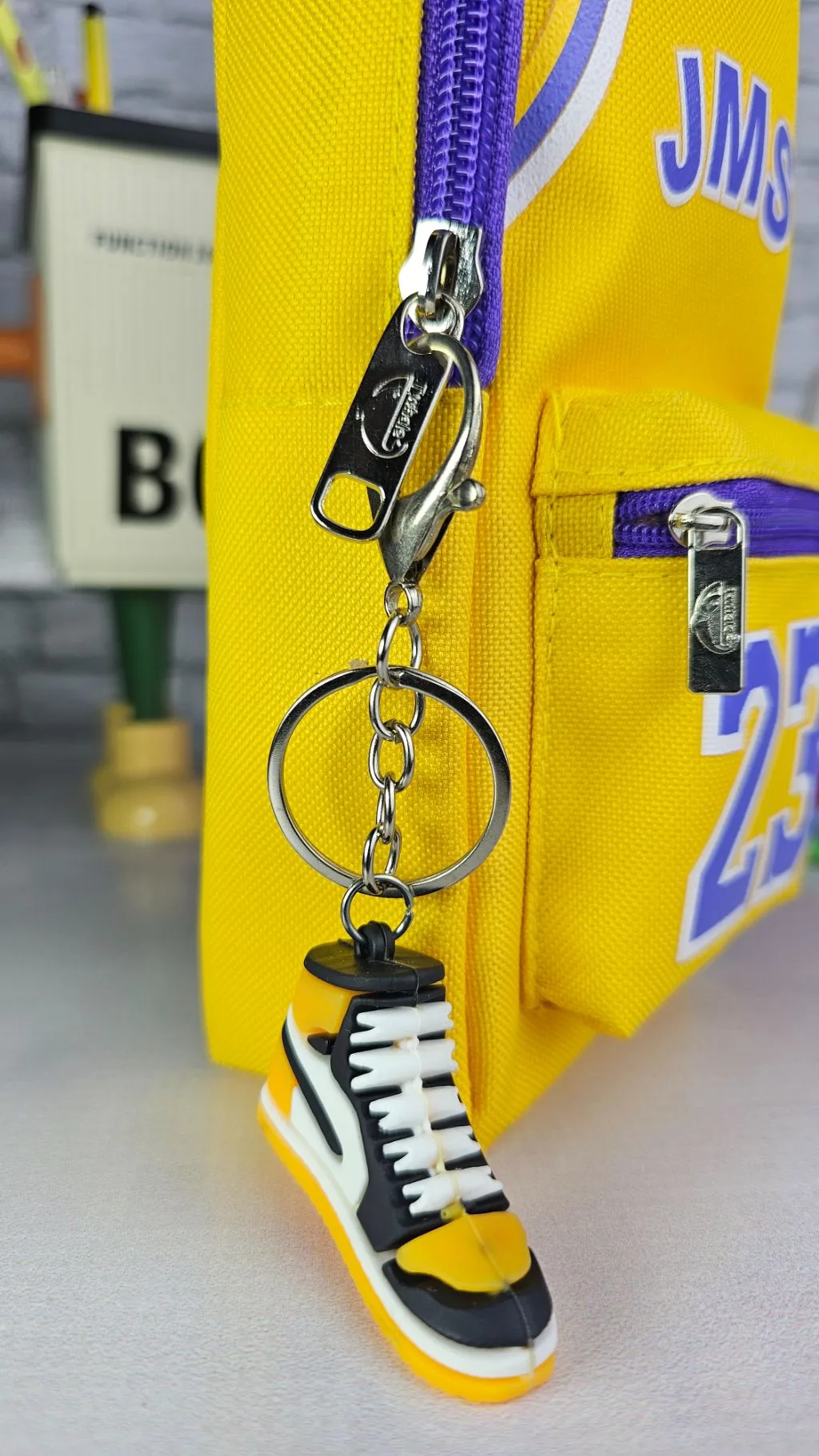 Basketball pencil pouch