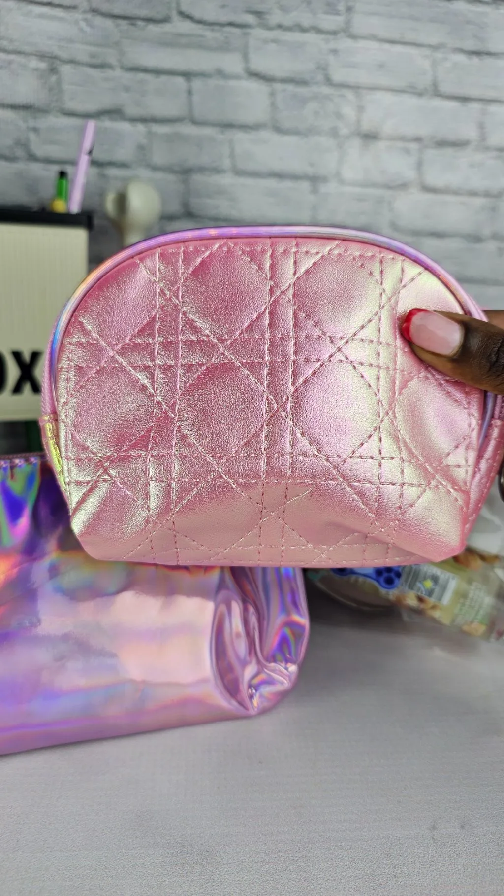 stitch 3 in 1 pink travel organizer bag stitch