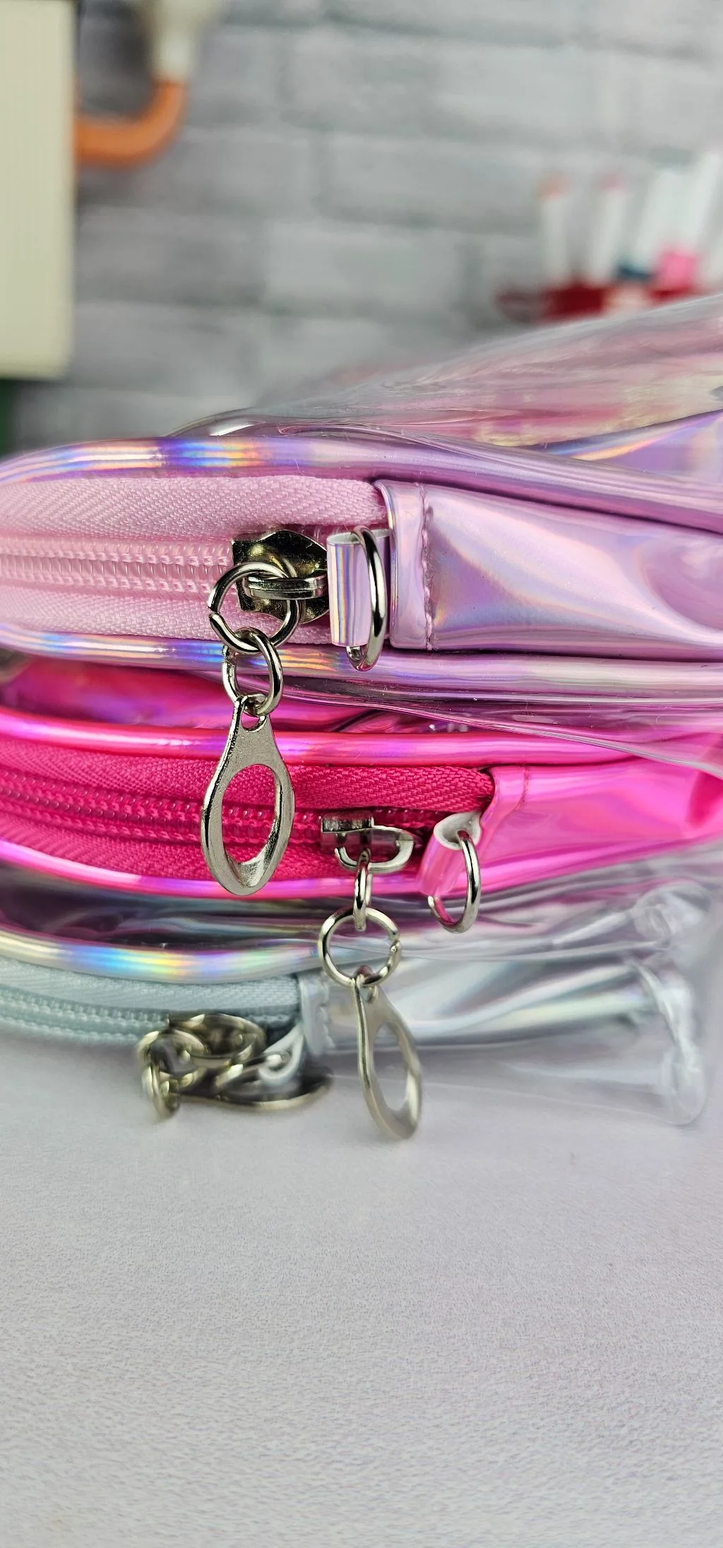 stitch 3 in 1 hot pink travel organizer bag stitch