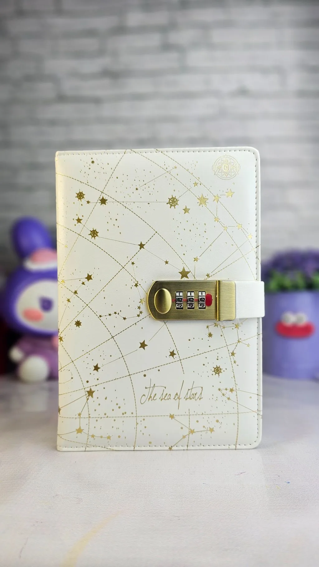 Galaxy password lock notebook ruled