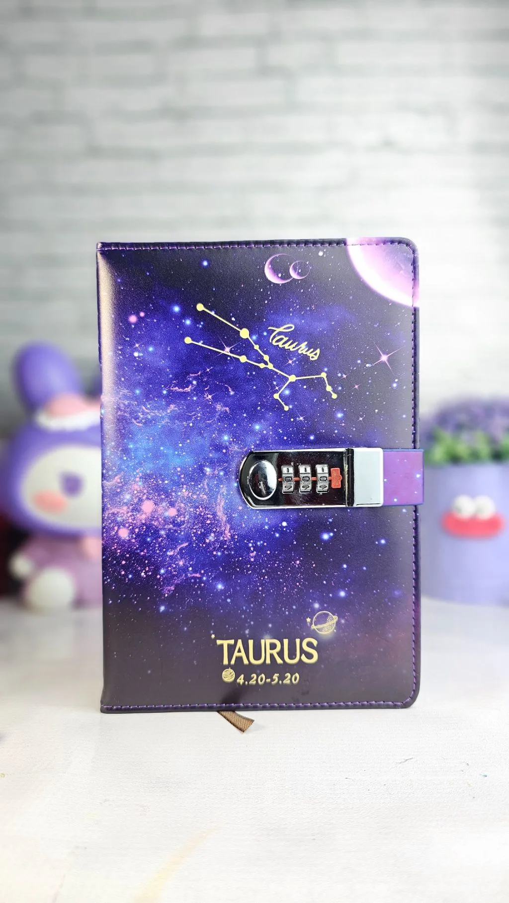Taurus password lock notebook ruled