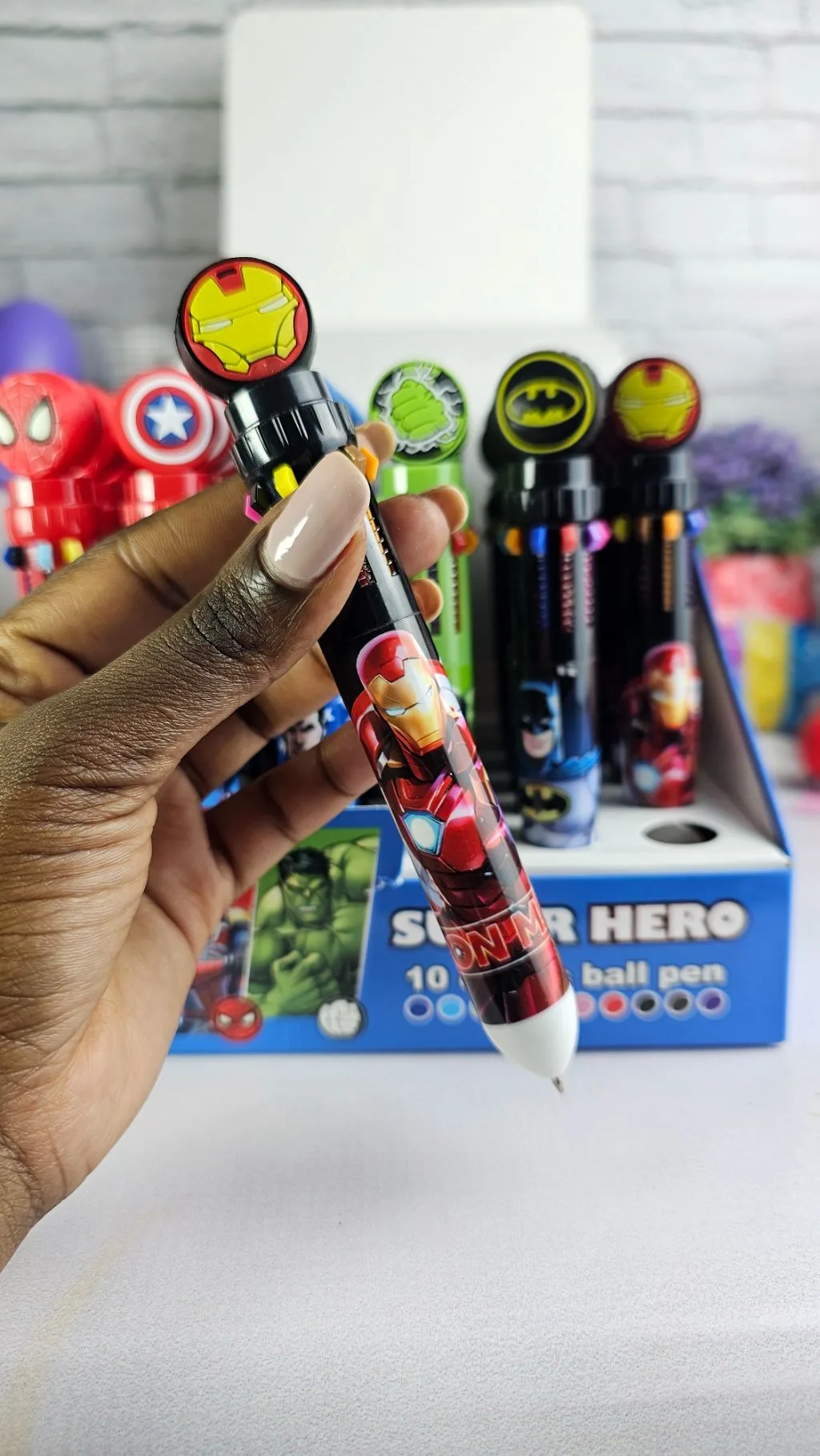 Avengers 10 colours ball pen