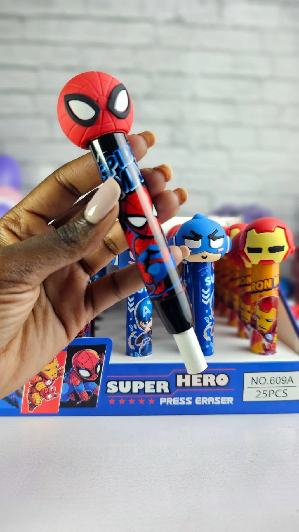 Avengers press erasers