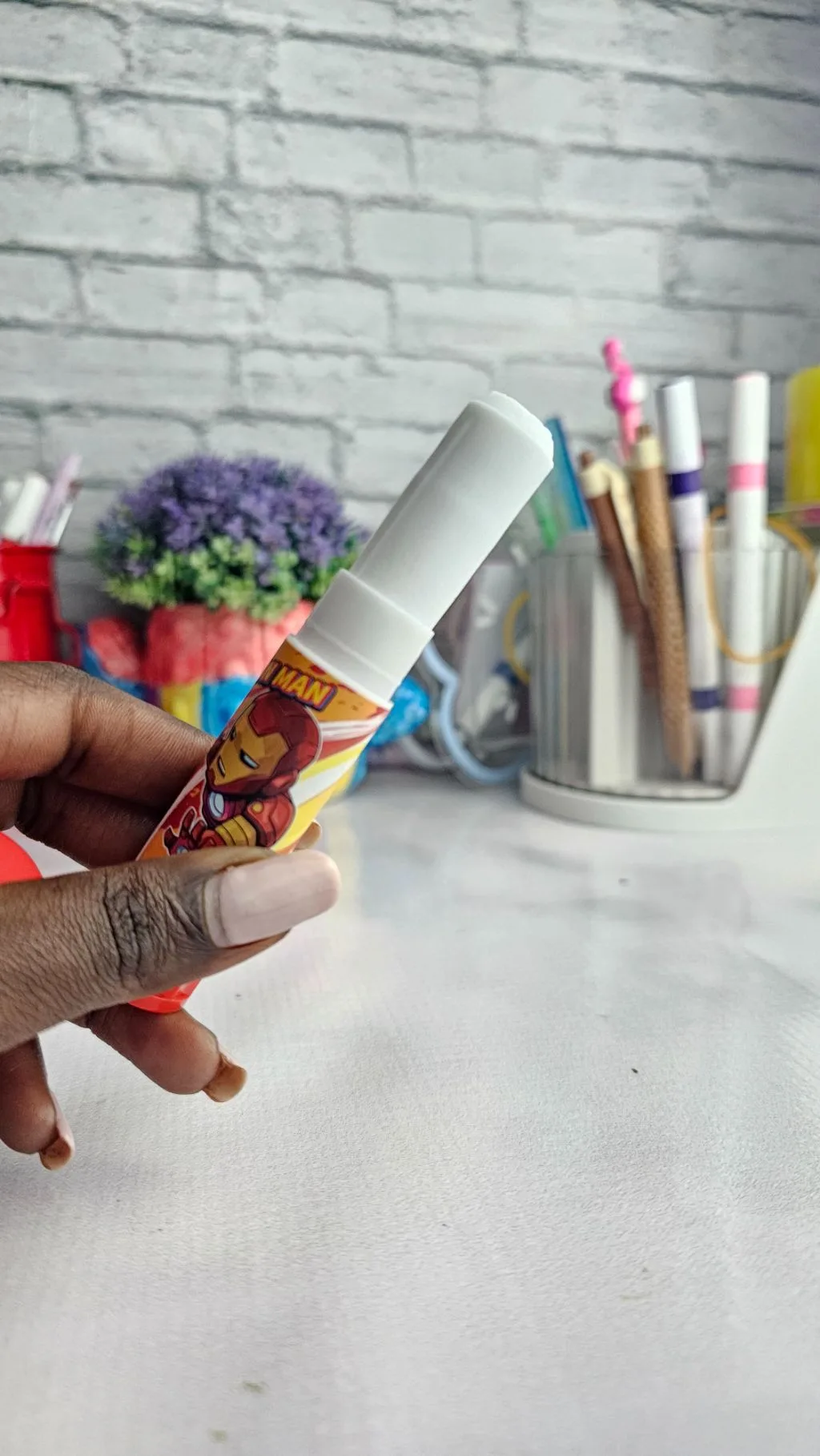 Avengers paper glue stick