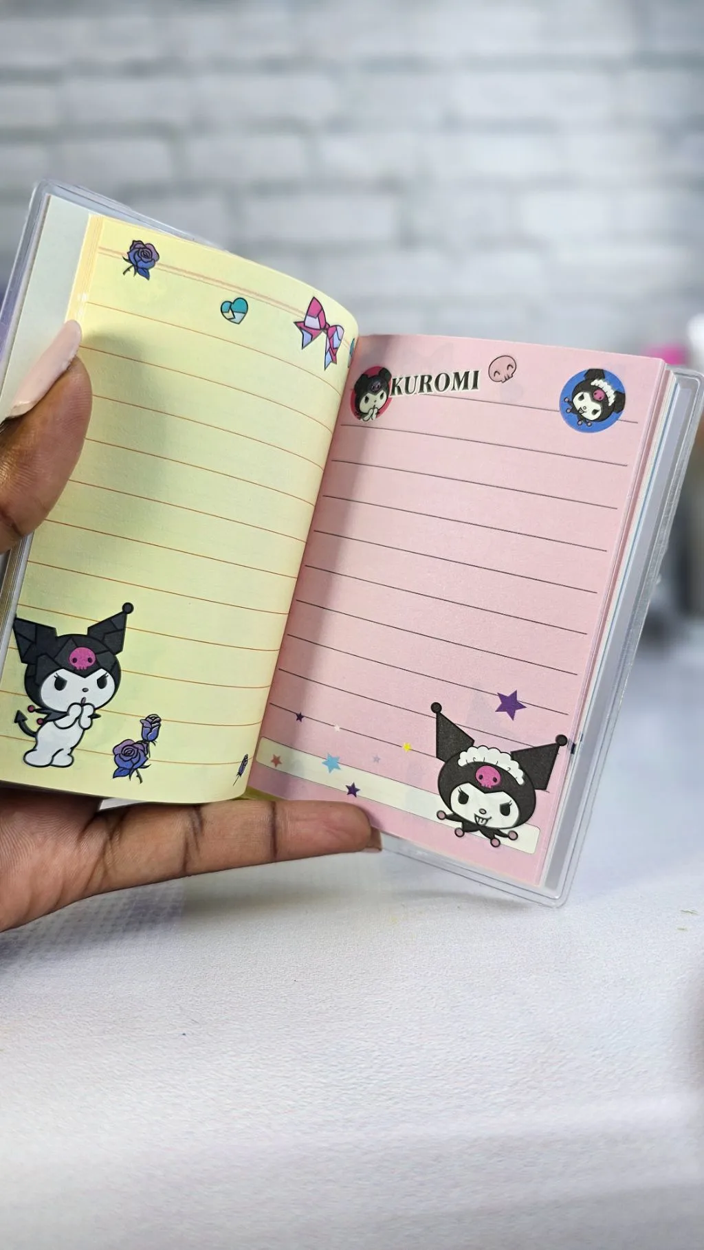 Kuromi mini notebook