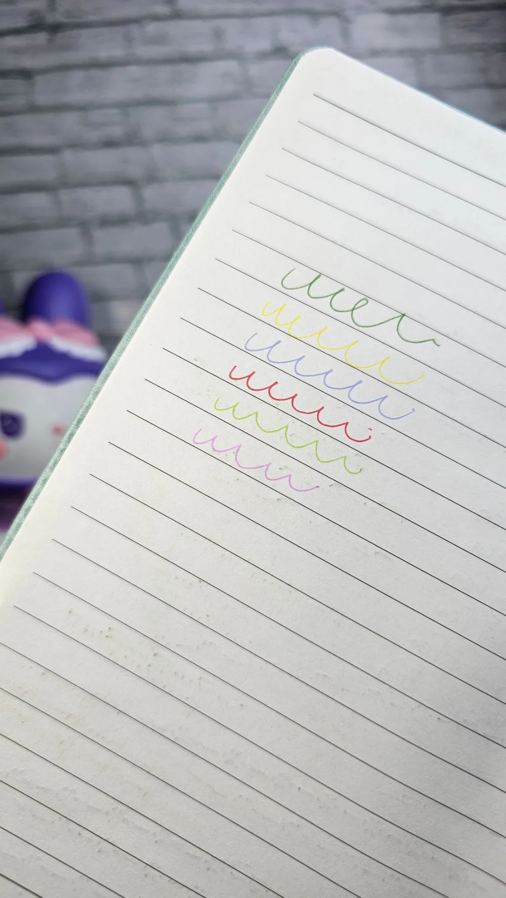 Coloured sharp pointed pens