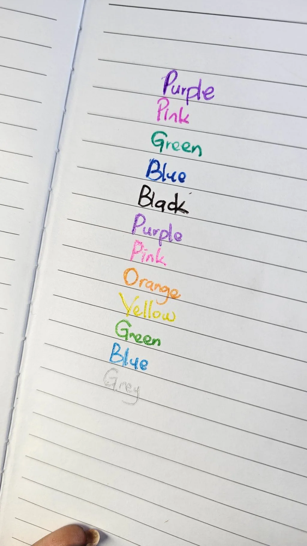 Glitter 12pcs gel pen pack