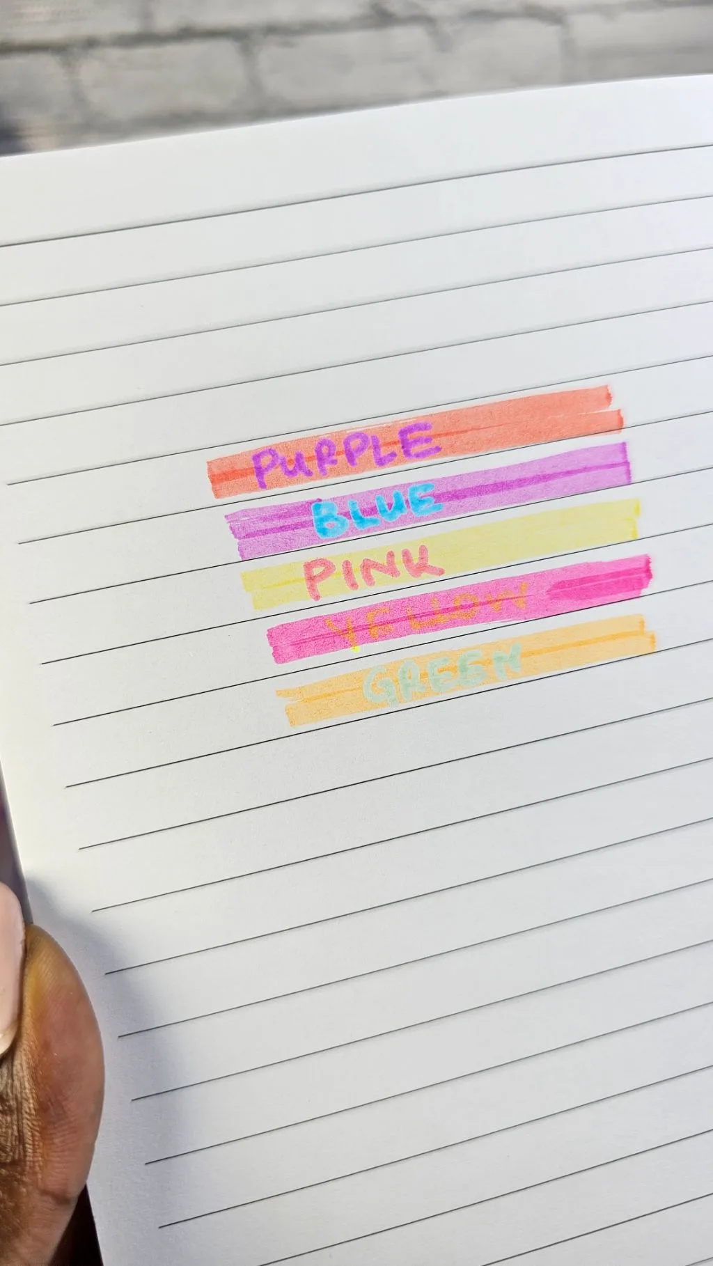 Pudding salad colourful highlighter markers