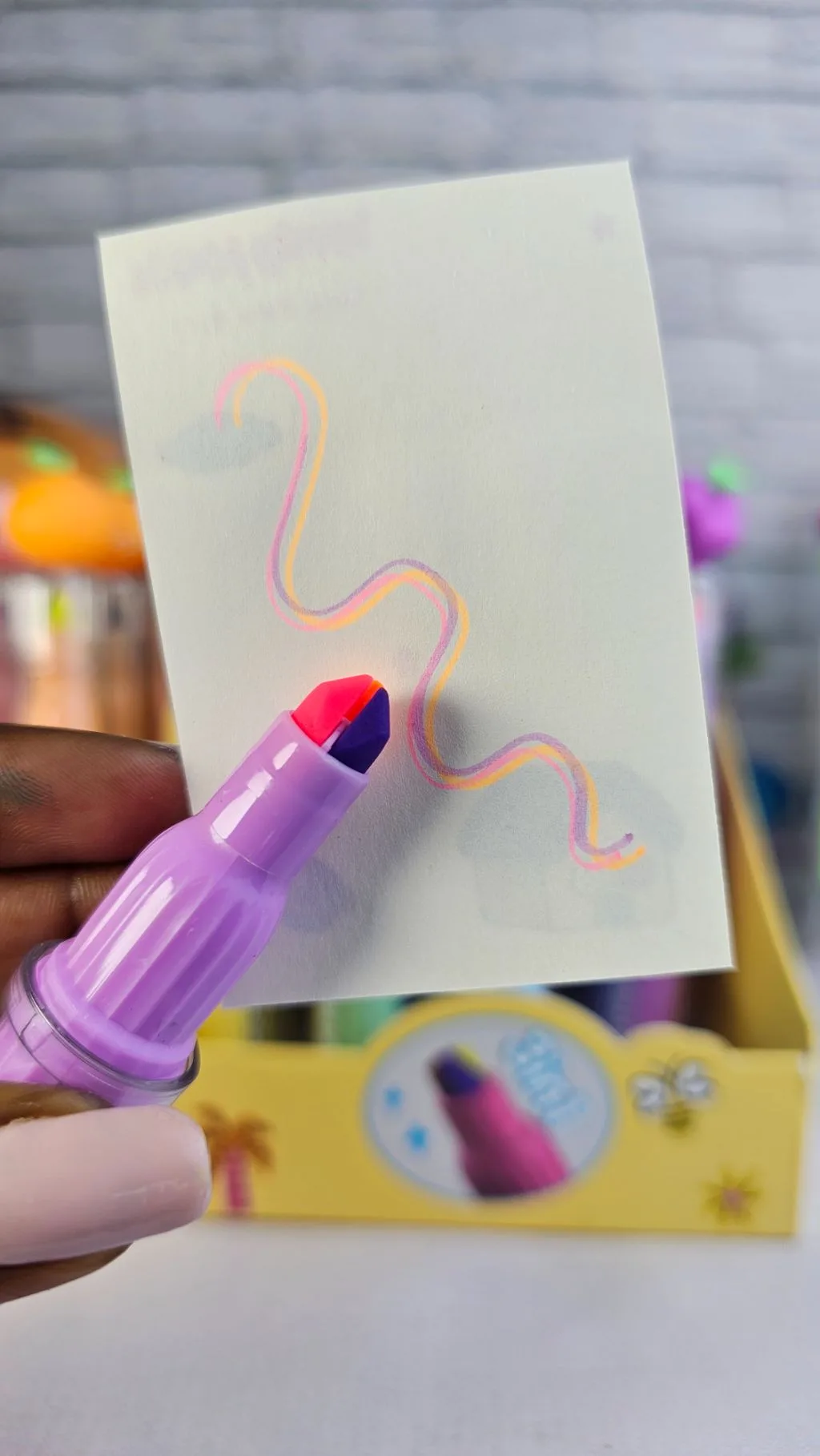 3 in 1 marker/ multicoloured fruit markers