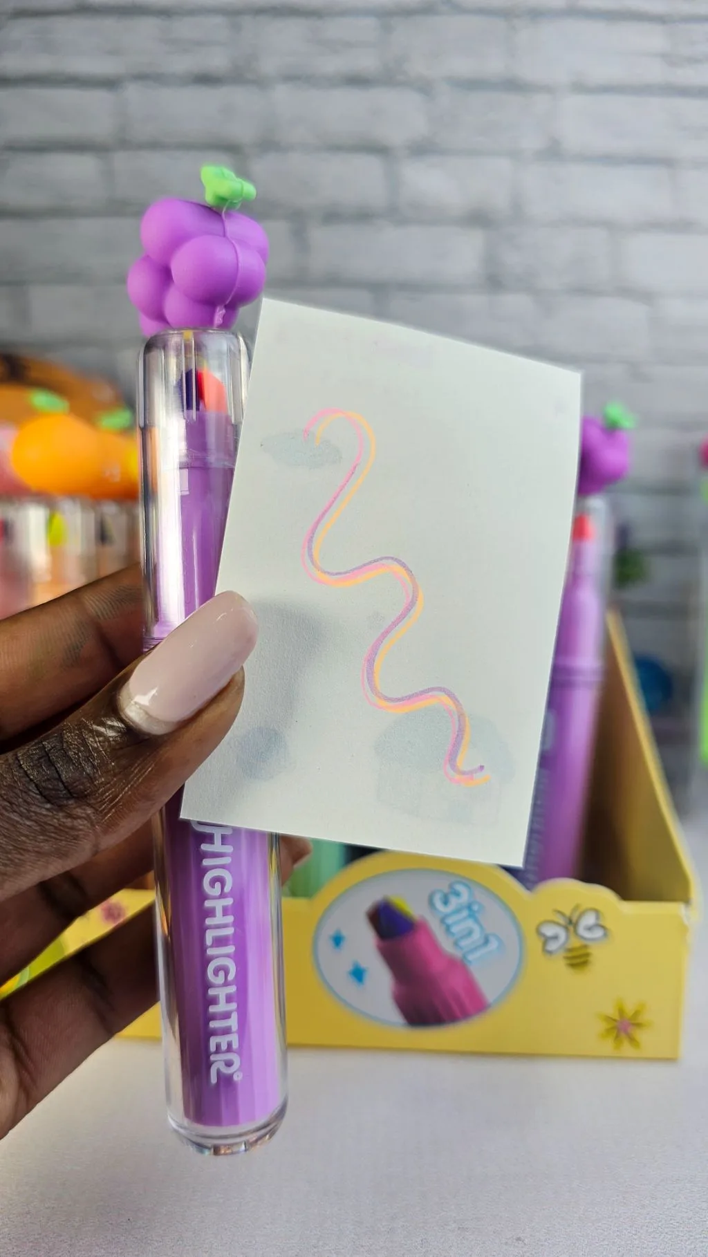 3 in 1 marker/ multicoloured fruit markers