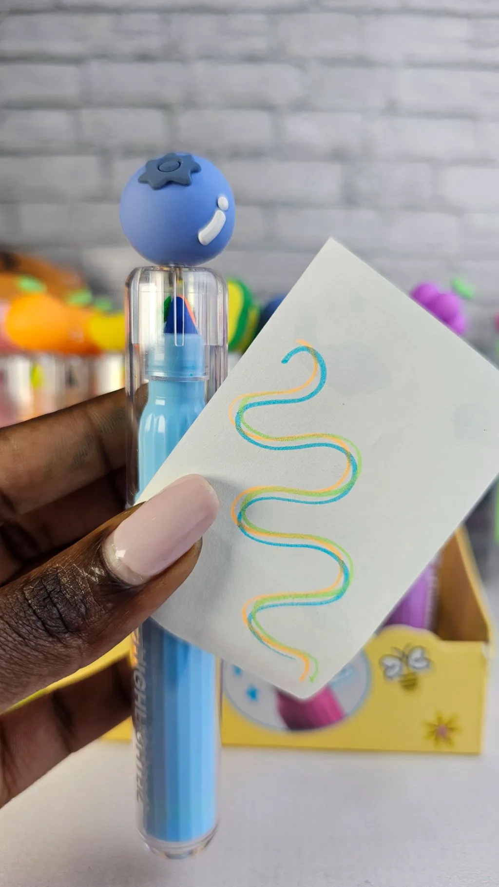 3 in 1 marker/ multicoloured fruit markers