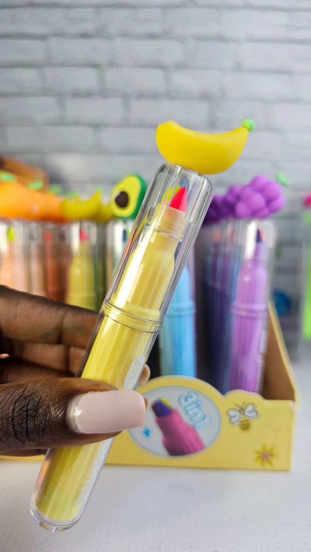 3 in 1 marker/ multicoloured fruit markers