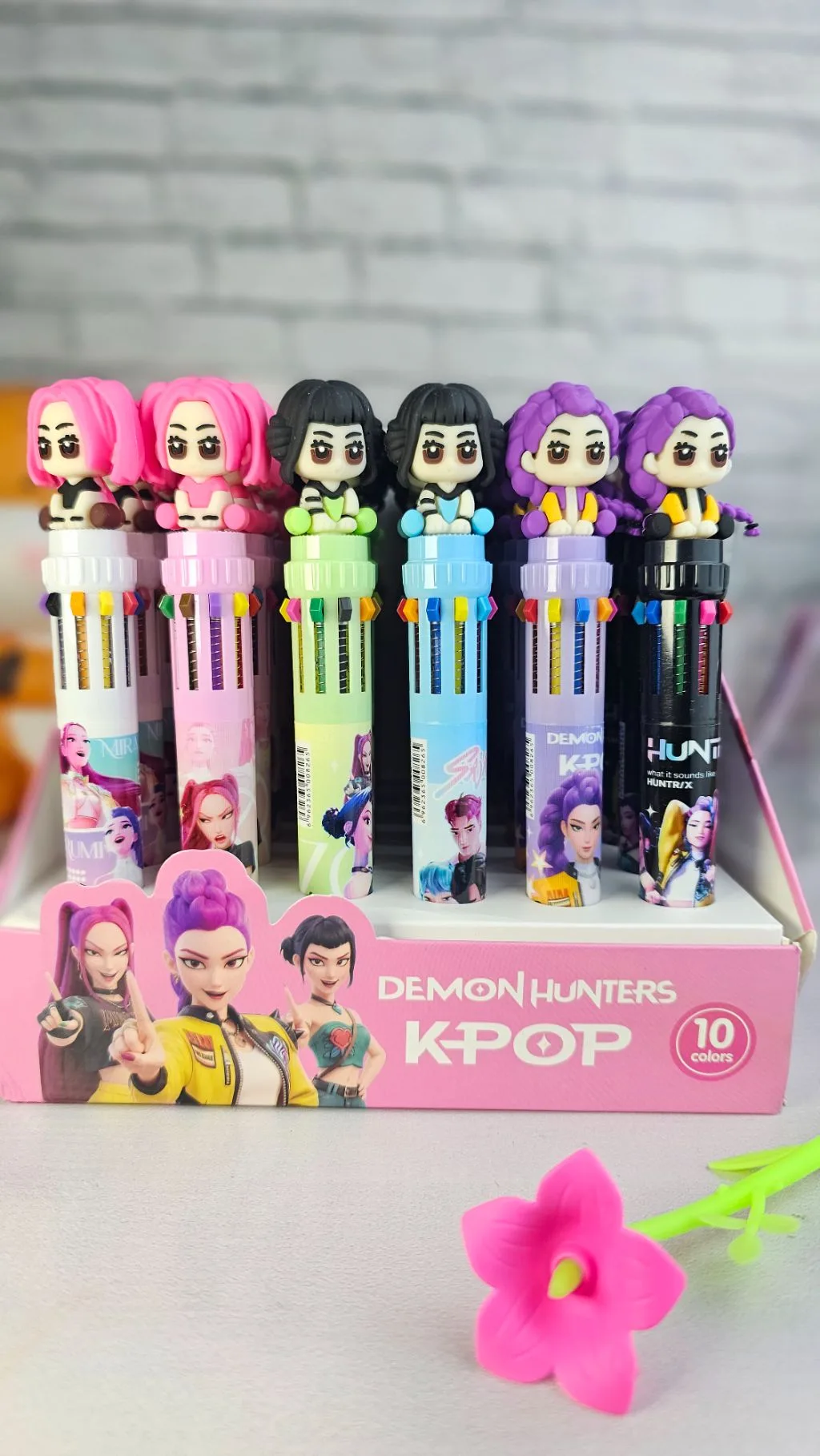 10 in 1 K-pop demon Hunters multi coloured pen