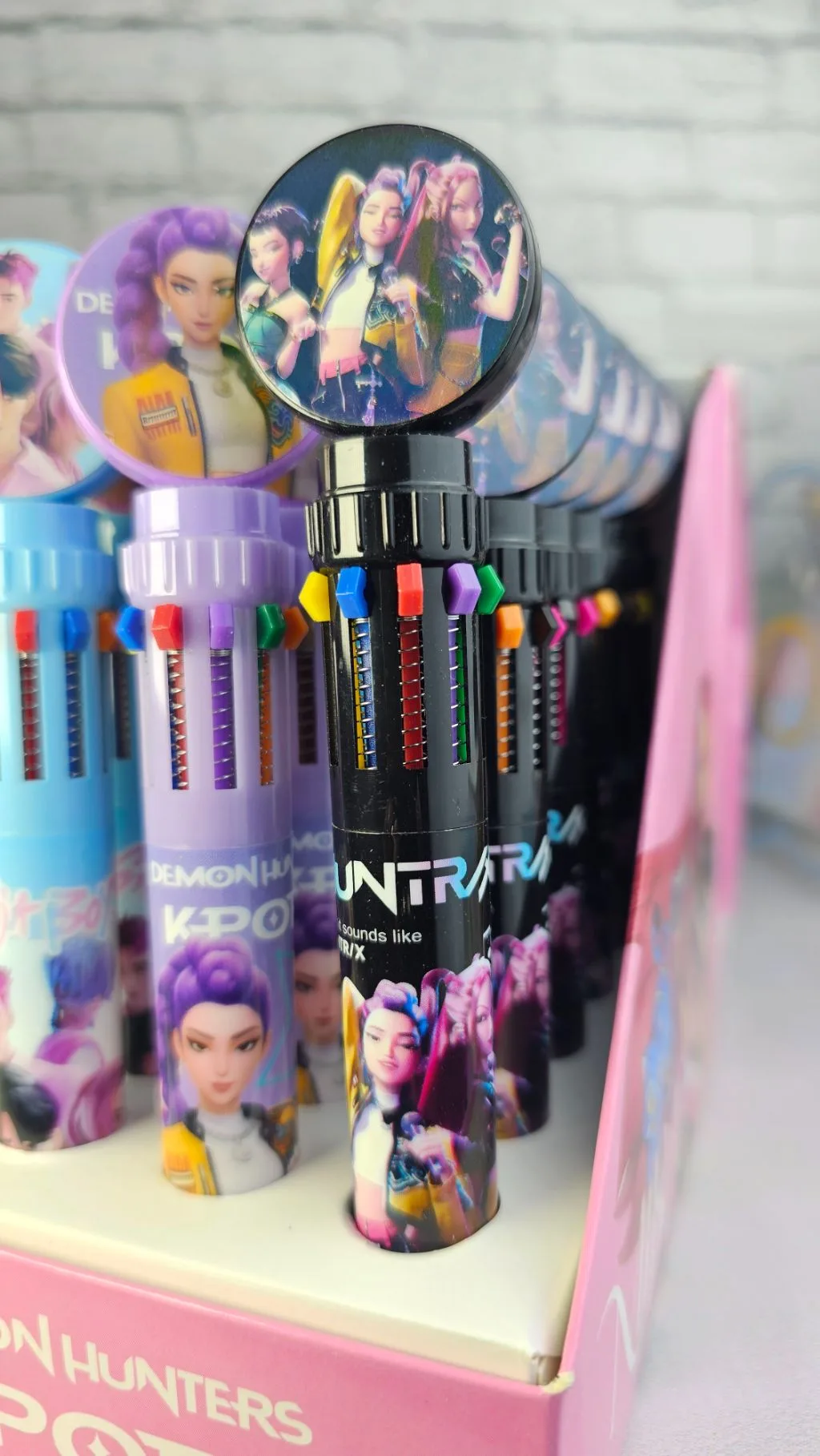 10 in 1 k-pop demon hunters coloured pens