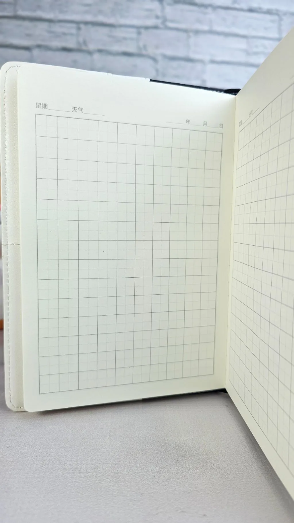 Gradient grid password protected lock notebook