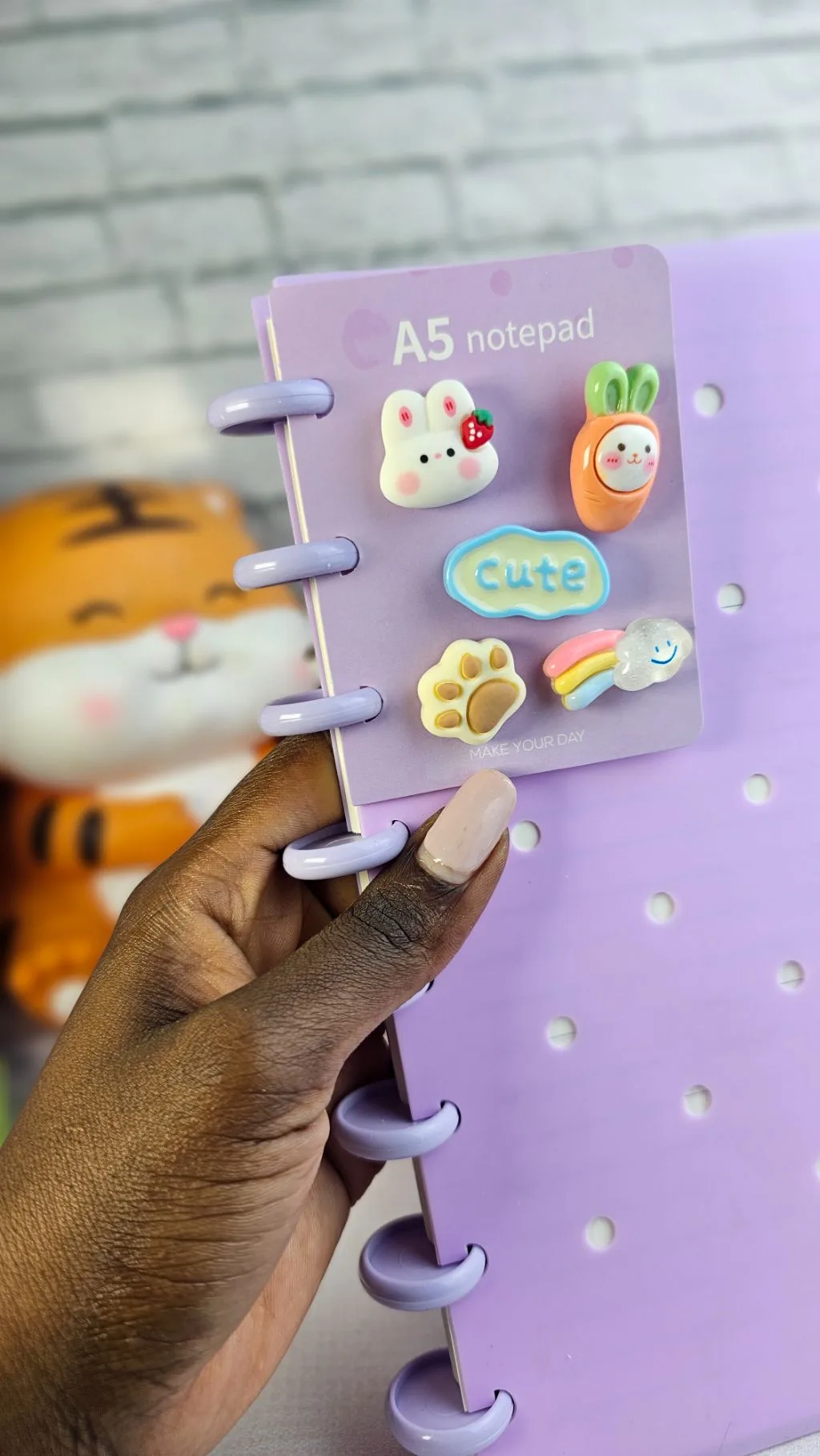 Buckle hole notebook ruled
