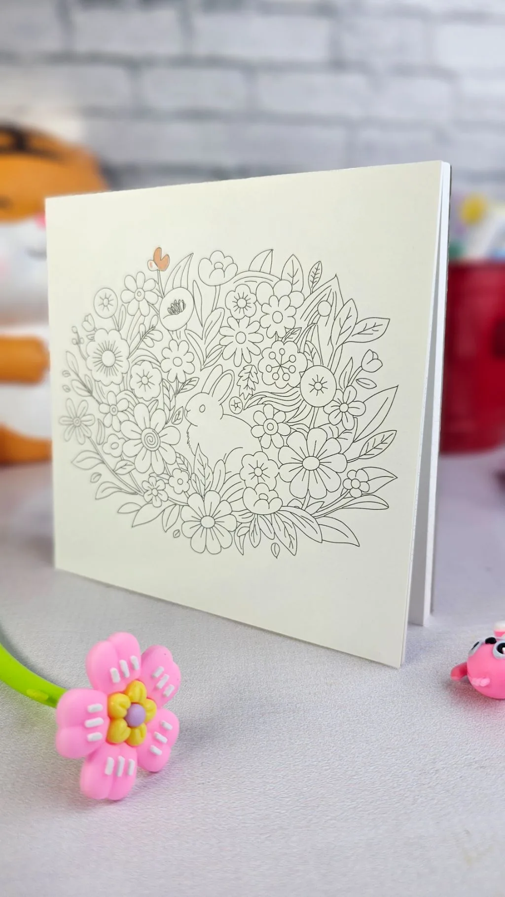 Mini adult colouring book