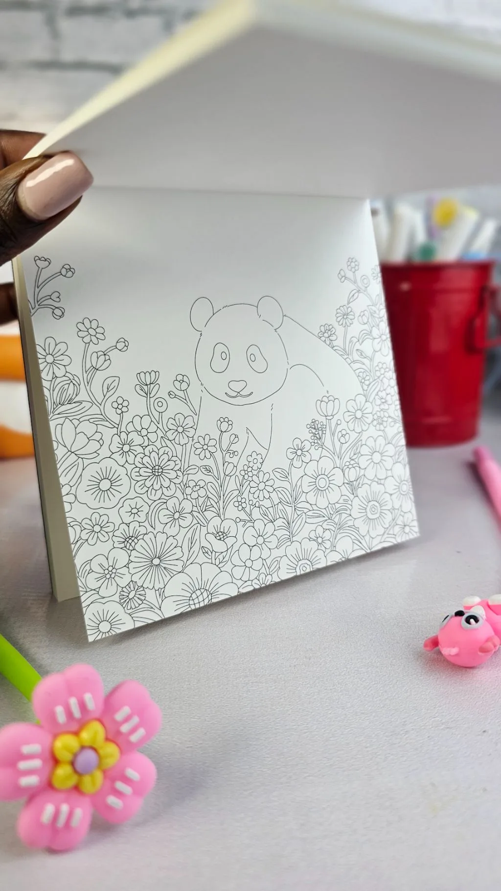 Mini adult colouring book