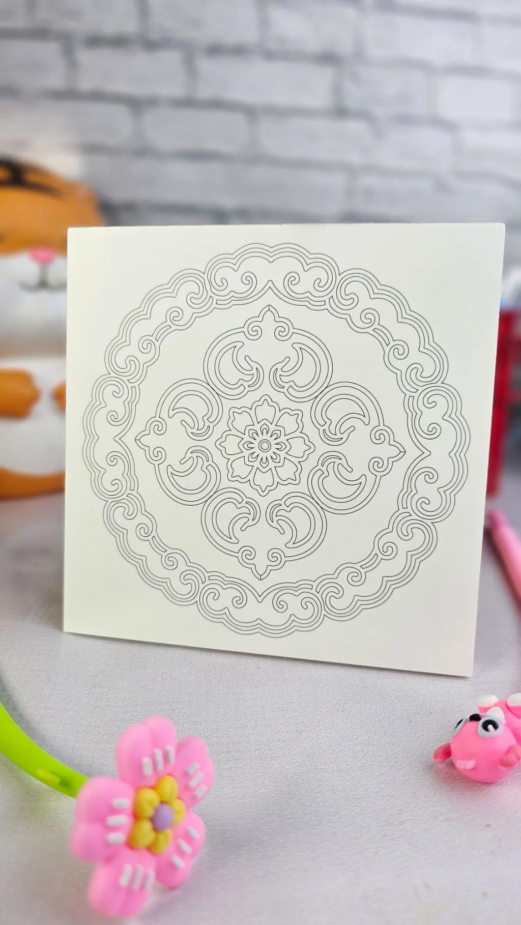 Mini adult colouring book
