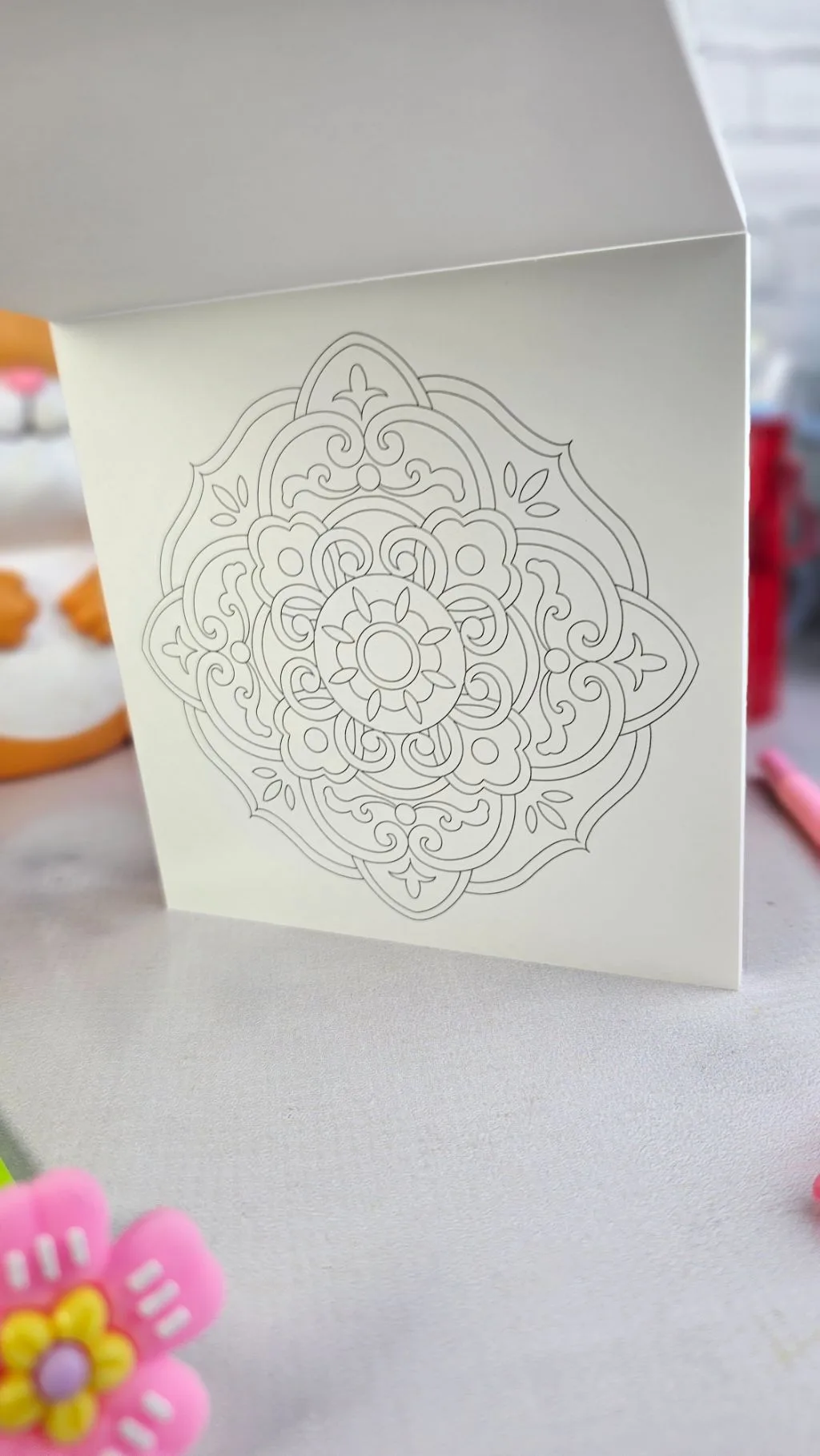 Mini adult colouring book