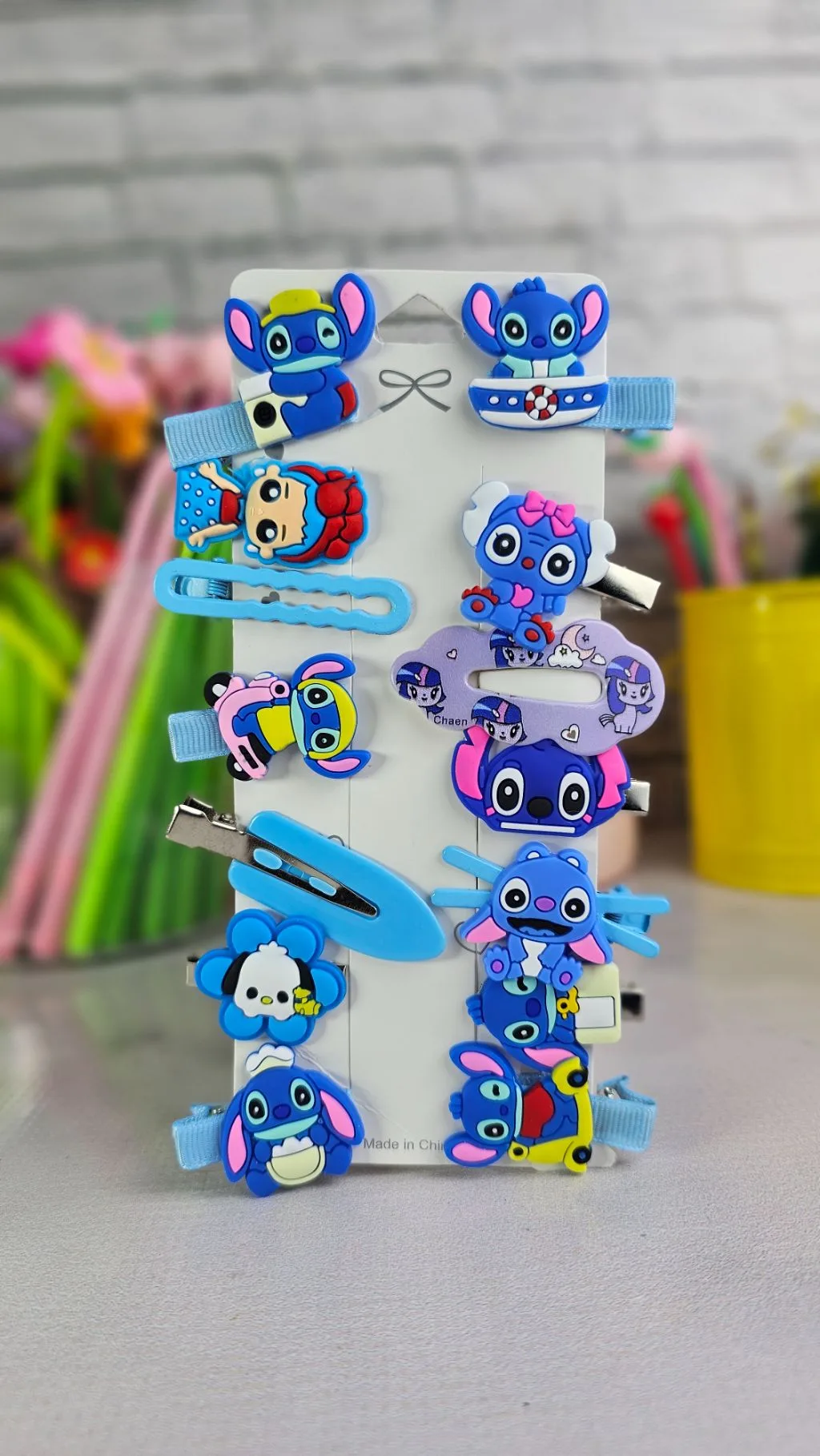Stitch Cartoon playful hair clips