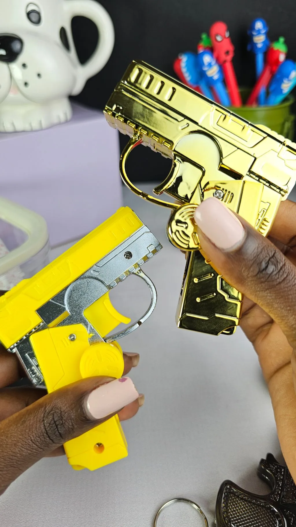 Fidget spinner lighter refillable gas