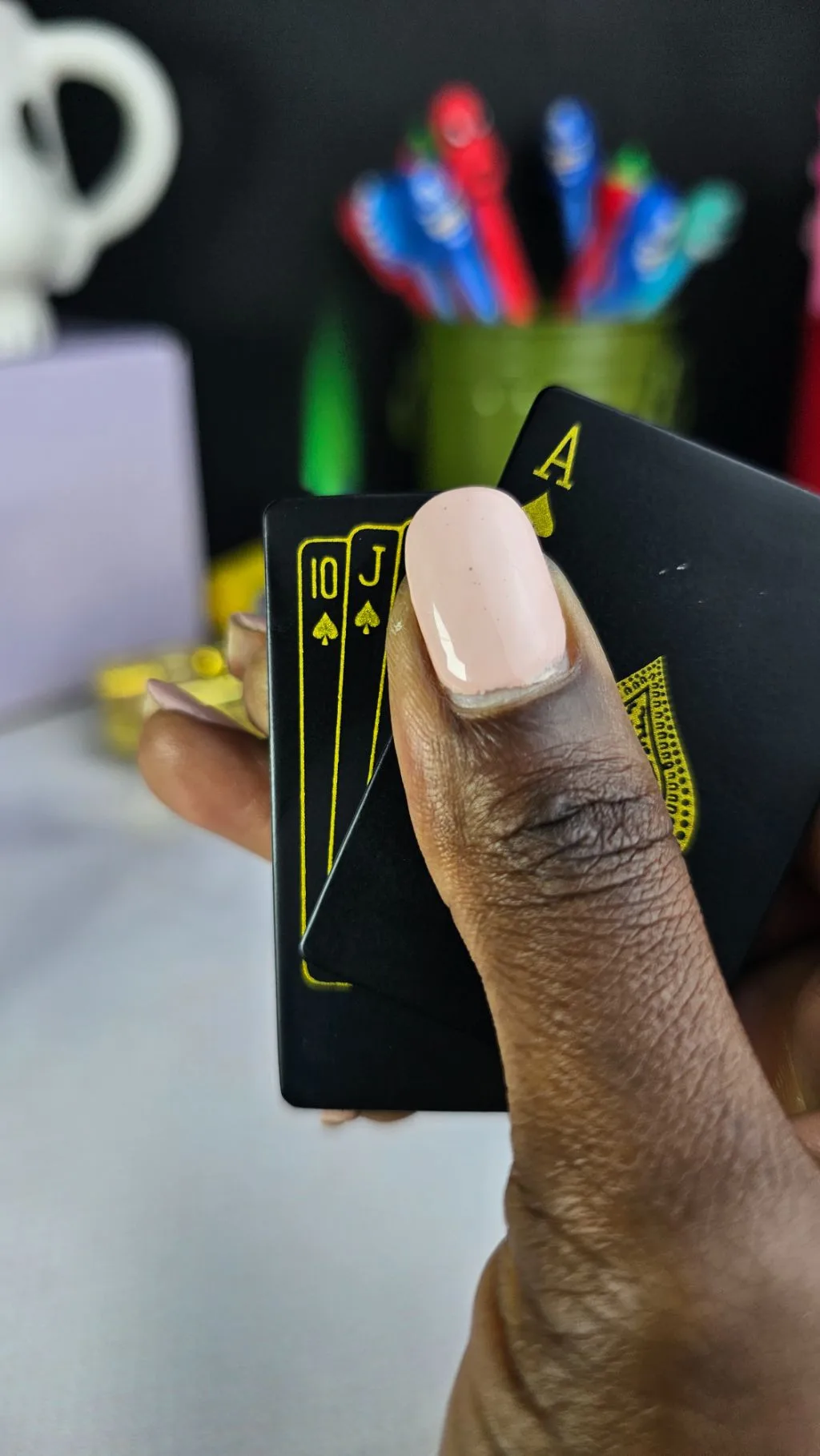Spades card themed refillable lighter gas
