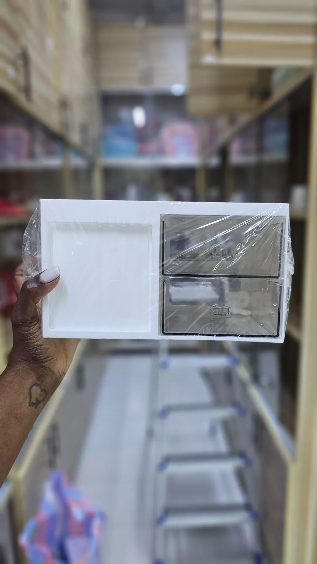 Makeup/stationery organizers white