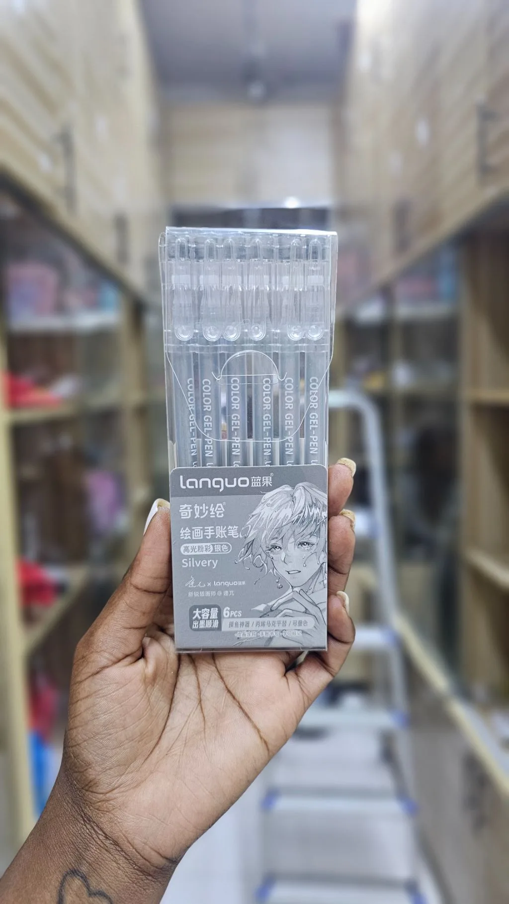 Silver only black notebook pen 6 packs