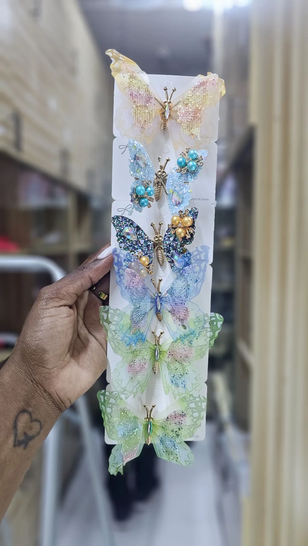Butterfly cute clips hair (pairs)