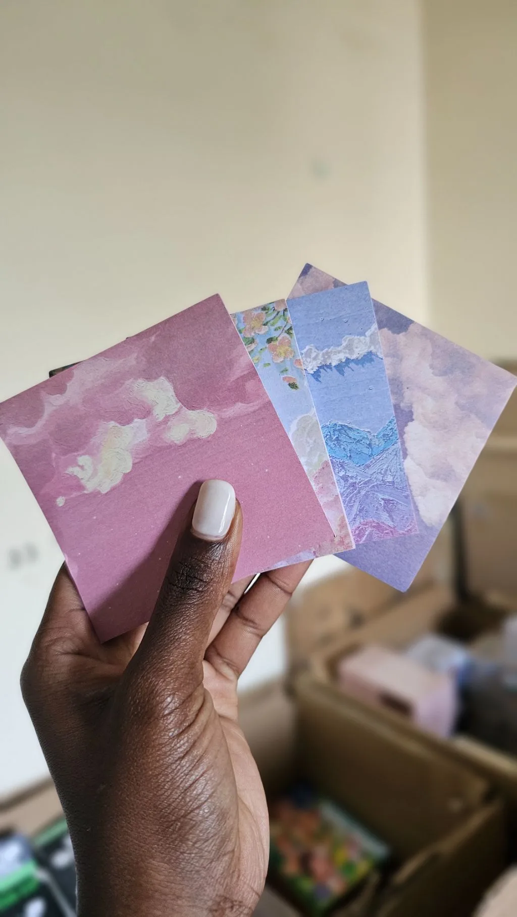 4 pack gradient sticky notes cutesy