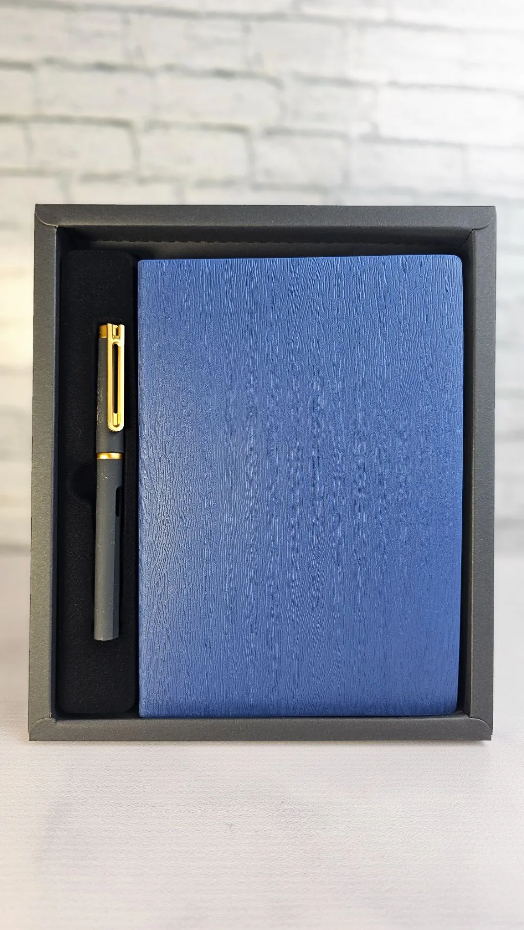The Signature Executive Notebook (free customization)- blue