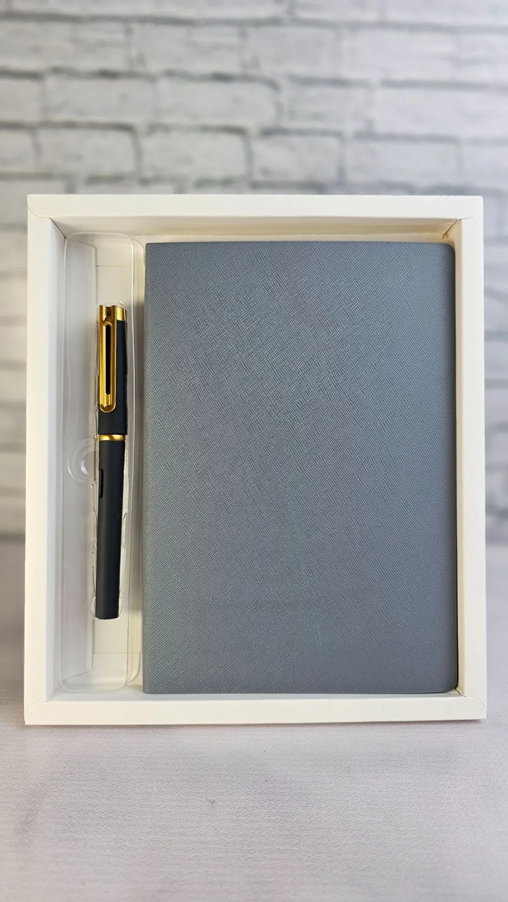 The Signature Executive Notebook  (free customization)-Grey