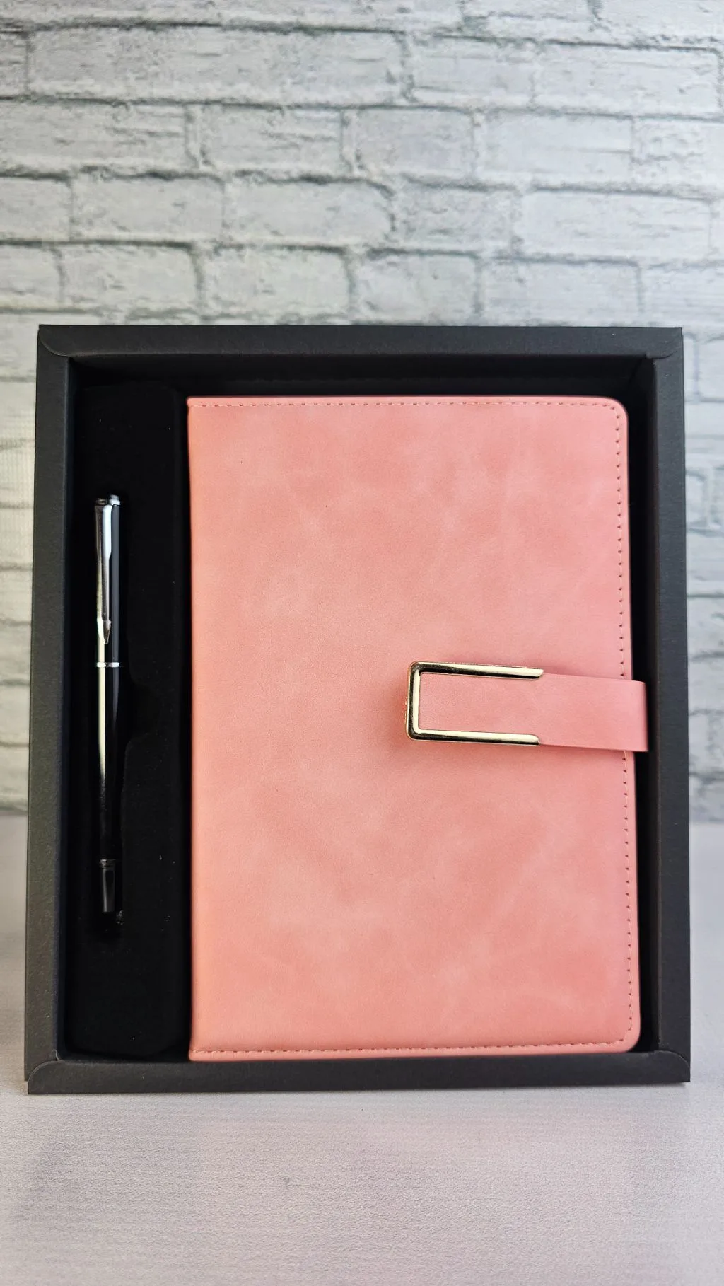 The Signature Executive Notebook  (free customization)- Pink velvet