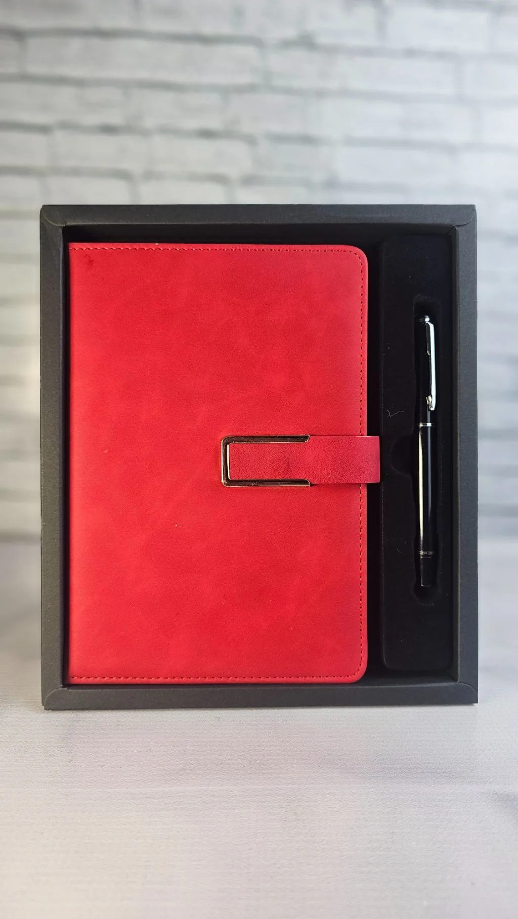 The Signature Executive Notebook (free customization)- Red