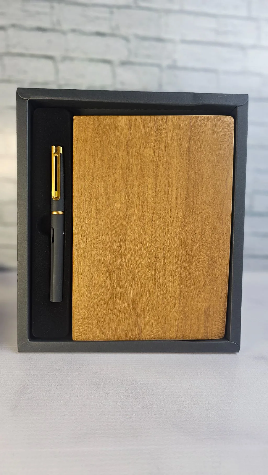 The Signature Executive Notebook (free customization)- brown