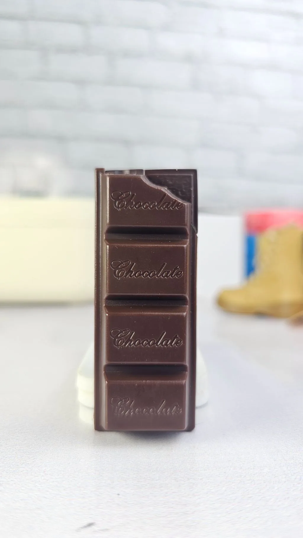 Chocolate brown refillable lighter