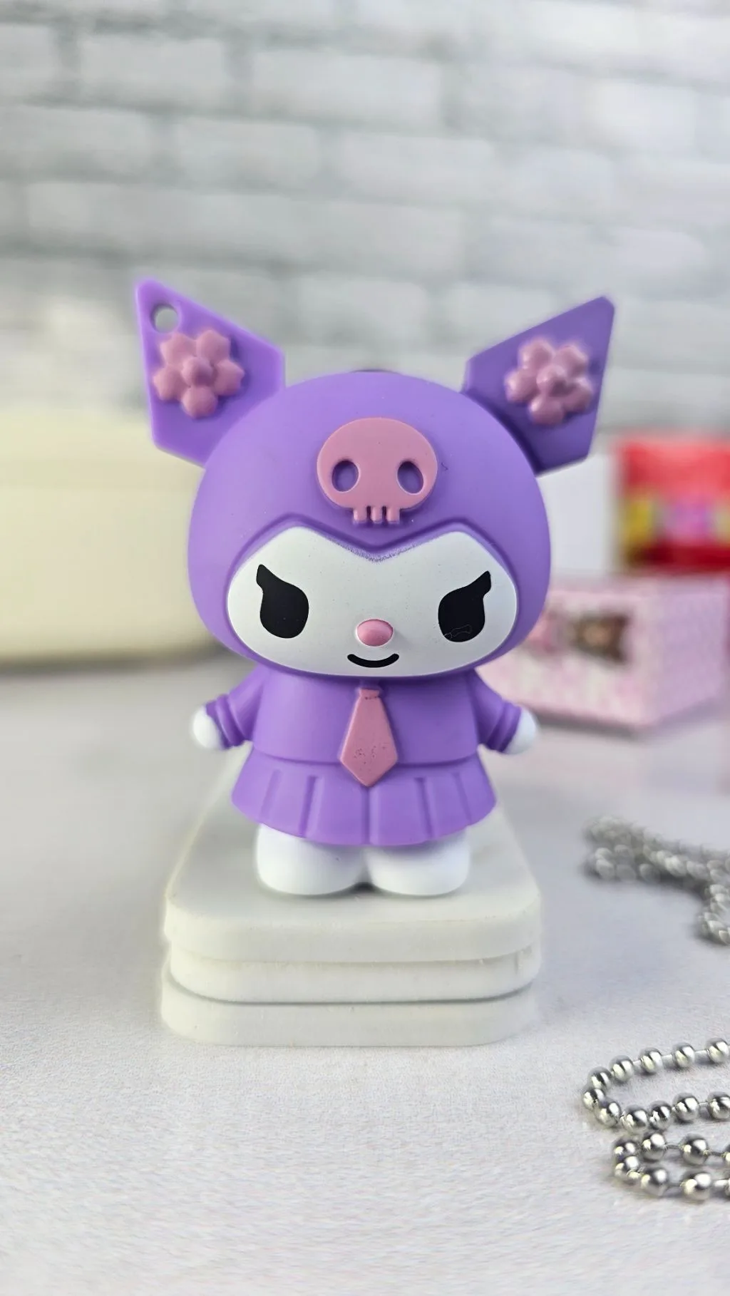Kuromi refillable lighter purple