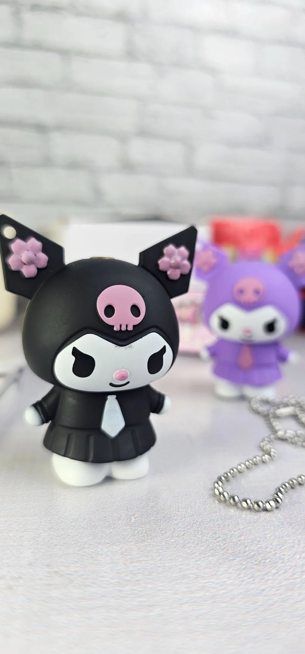 Kuromi refillable fancy lighter black
