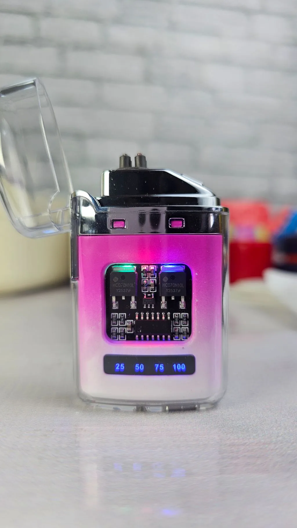 Rechargeable fancy transparent lighter