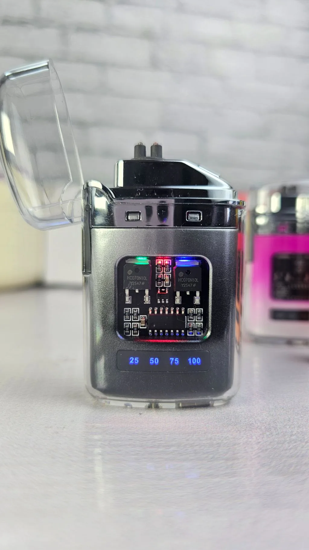Rechargeable fancy transparent lighter