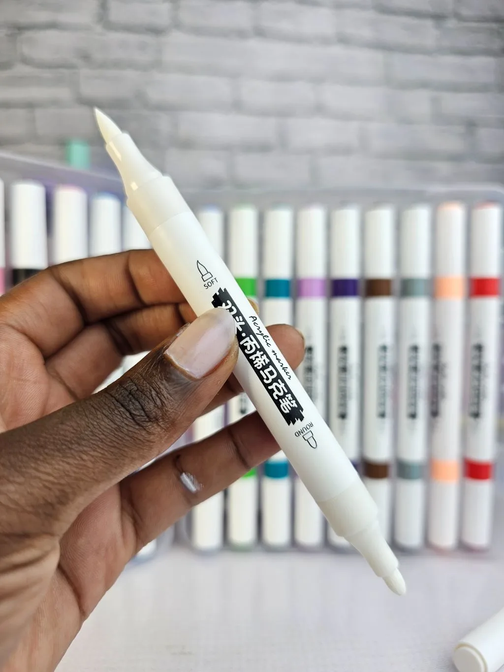 Acrylic double sided marker 18set