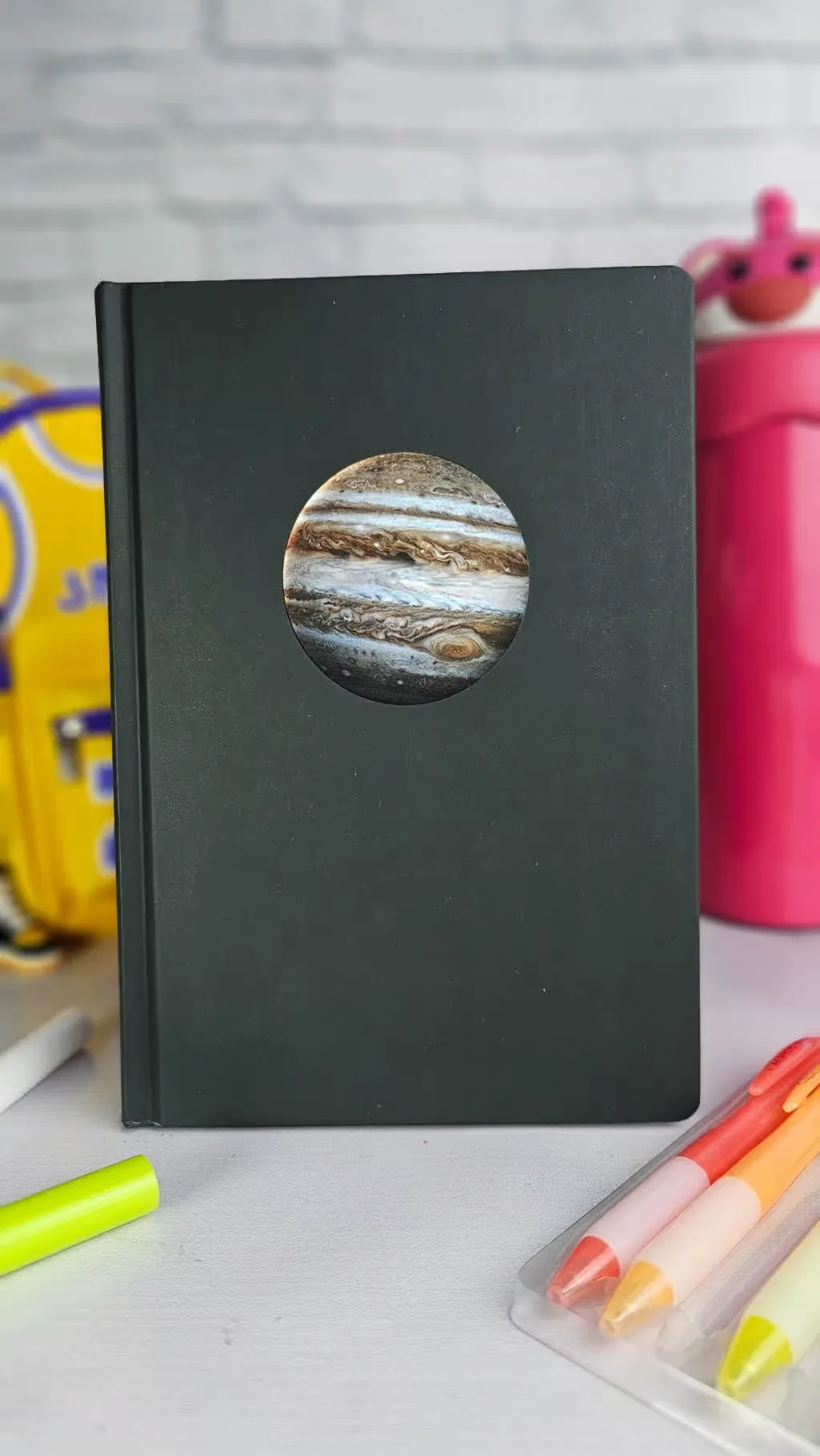 Minimalistic black page notebook