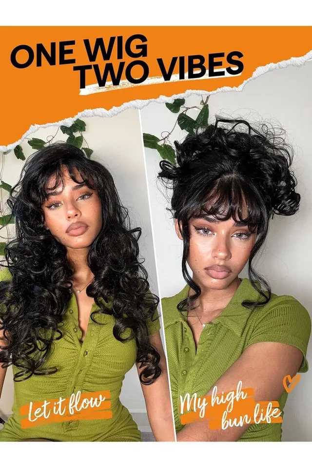 CURLY UPDO WIG