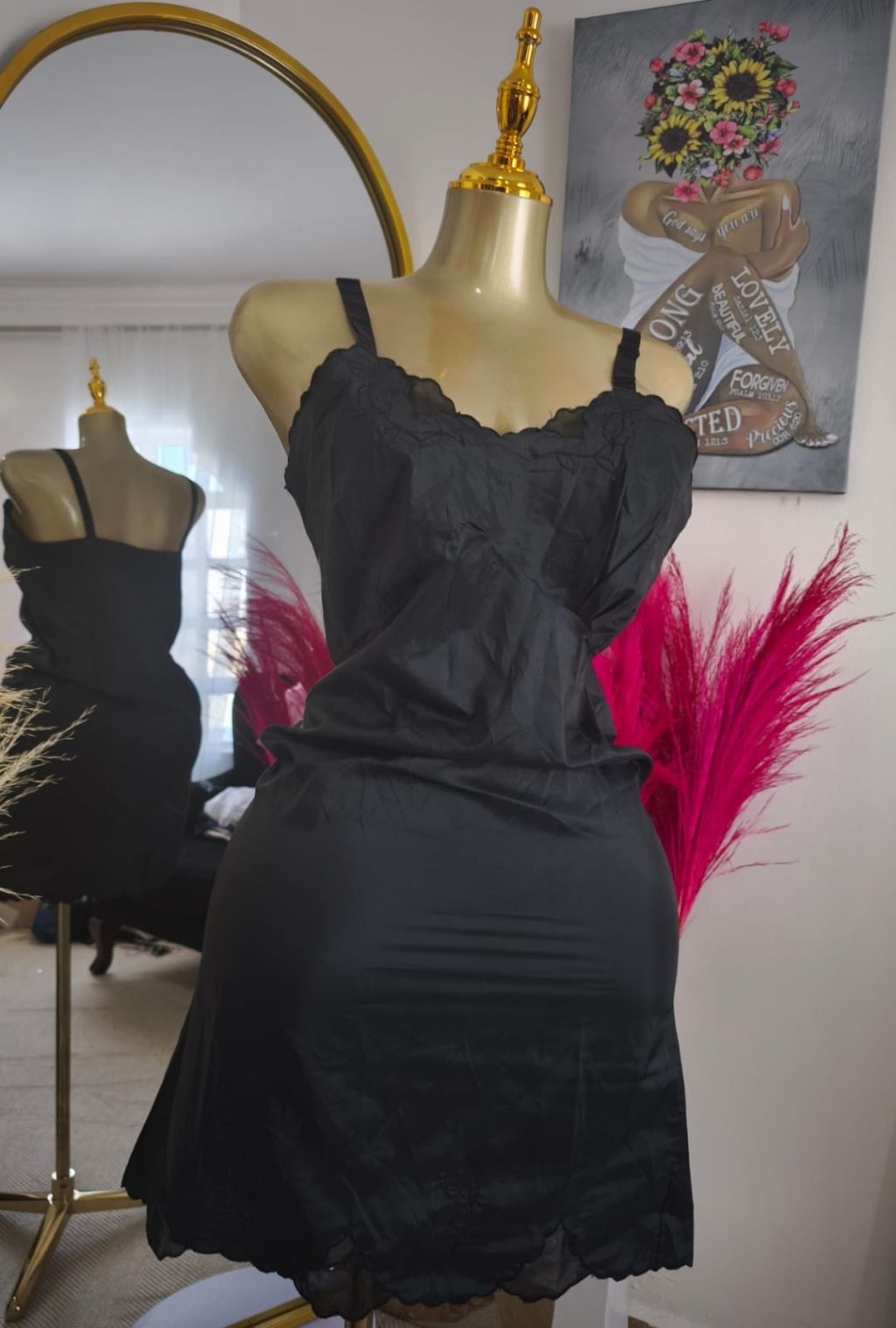 Low-Back Embroidered Petticoat