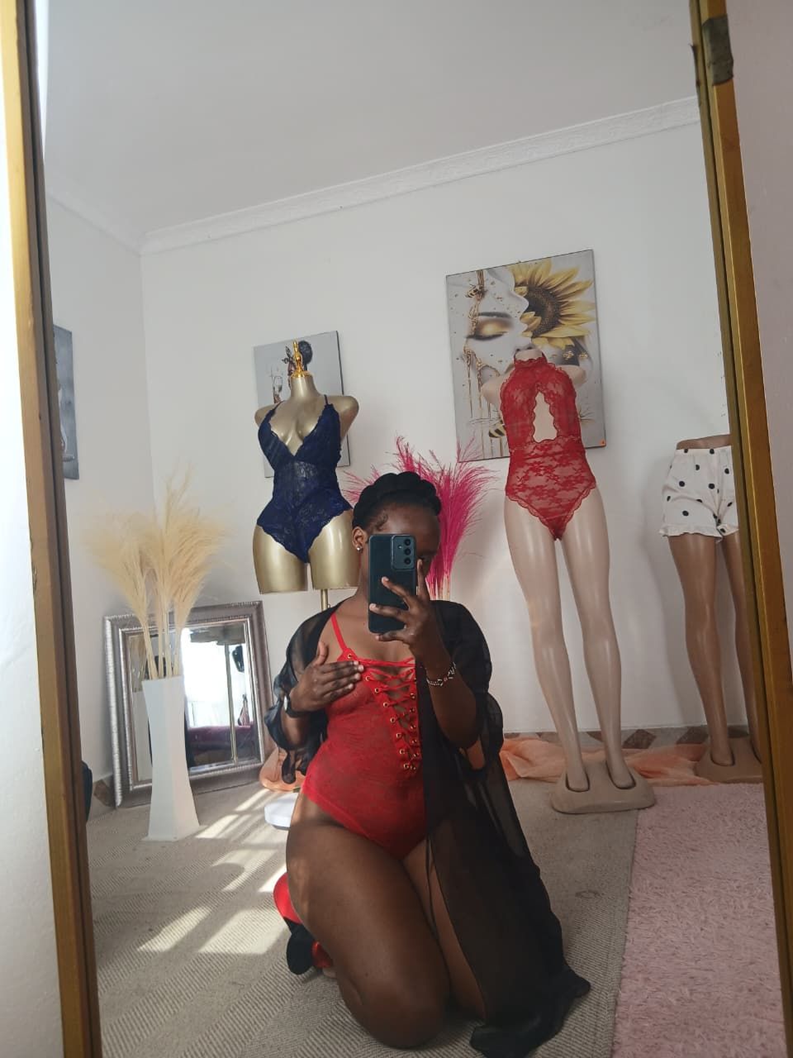 Scarlet Lace-Up Lingerie