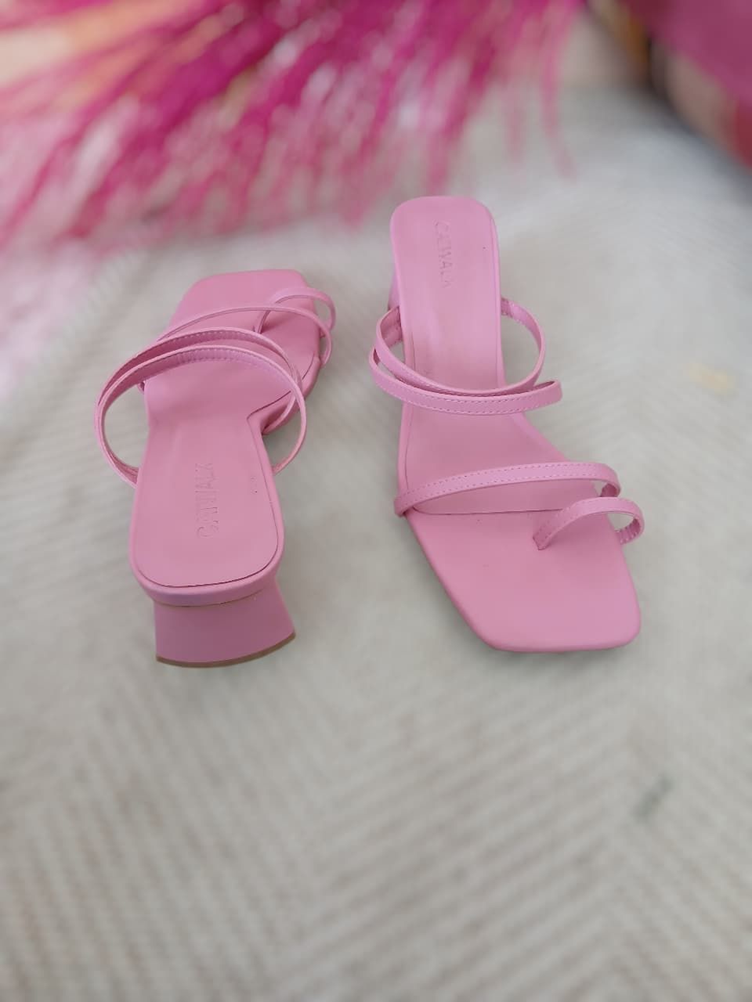 Multi-Strap Block Heels